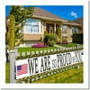 Patriotic Hero's Homecoming Camo Banner - Celebrate Veterans, Memorial, Independence Day & More! Perfect for Military, Army Retirement & Deployment Parties