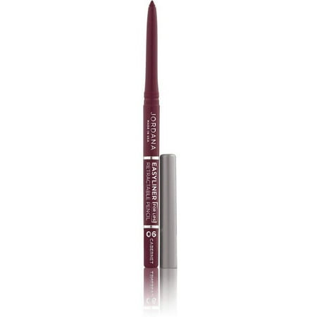 Silk Lip Pencil - 3 Pack - Jordana Easyliner Retractable Lip Pencil, Cabernet 1 ea