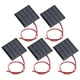 thumbnail image 3 of Mini panel solar, placa de módulo de fuente de alimentación, con línea negra roja de 30 cm, DC2V 150mA, 5 piezas, 3 of 8