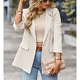 thumbnail image 4 of Blazers largos para mujer,Chaqueta de traje para mujer Chaquetas de traje largo para mujer Chaqueta de traje para mujer Mejor en su clase, 4 of 7