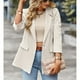 thumbnail image 4 of Blazers largos para mujer,Chaqueta de traje para mujer Chaquetas de traje largo para mujer Chaqueta de traje para mujer Mejor en su clase, 4 of 7
