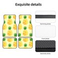 thumbnail image 4 of LAKIMCT Hand Drawn Pineapples Car Mats, Neoprene Front Rear Floor Mats for Cars, Waterproof Anti-Slip Car Floor Mats Full Set, Universal(4 Pcs), 4 of 6