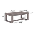thumbnail image 4 of 1pc Contemporary Coffee Table Rustic Brown Gray Tan Finish Living Room Wooden Furniture, 4 of 6