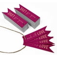 thumbnail image 3 of Inkdotpot Pack Of 100 Real Rose Gold Foil Paper Tags Made With Love Text Favor Hang Tags, 3 of 6