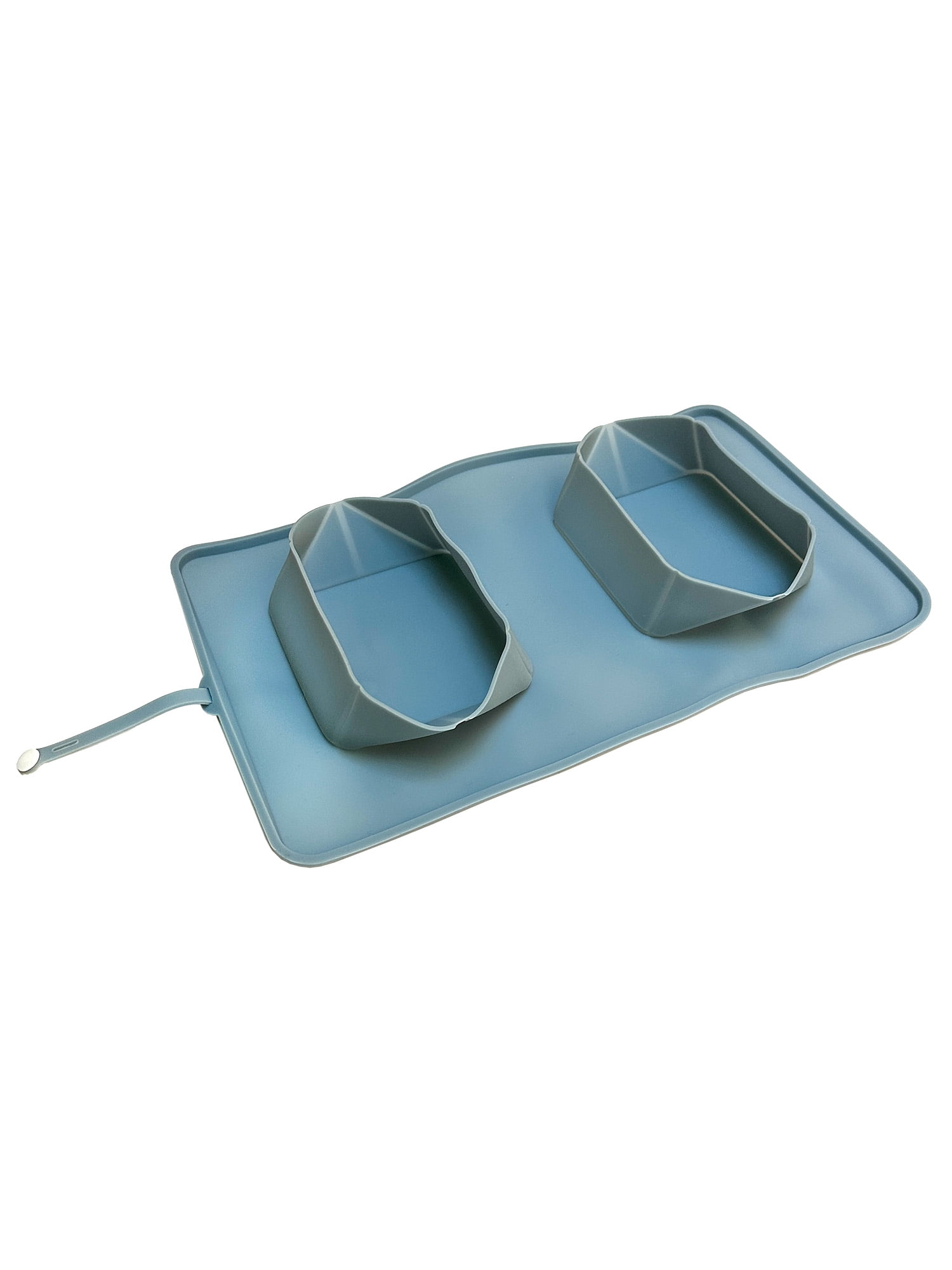 Vibrant Life Portable Double Diner Silicone Dog Food Mat