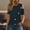 ZA-Navy-flash deals, variant on Frostluinai Going Out Tops for Women Dew Shoulder Irregular Button Shirts Crew Neck Short Sleeve Lounge T Shirts Solid Color Loose Tees