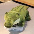 thumbnail image 3 of Peluche de cocodrilo grande y suave de imitación, cojín de sofá de cocodrilo gigante verde, regalo de cumpleaños para niños, 3 of 5