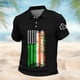 thumbnail image 2 of Ceisia Men's St. Patrick's Day Polo Shirt Collection | Irish American Flag Shamrock Print | Casual Short Sleeve Collared Tops Gift, 2 of 5