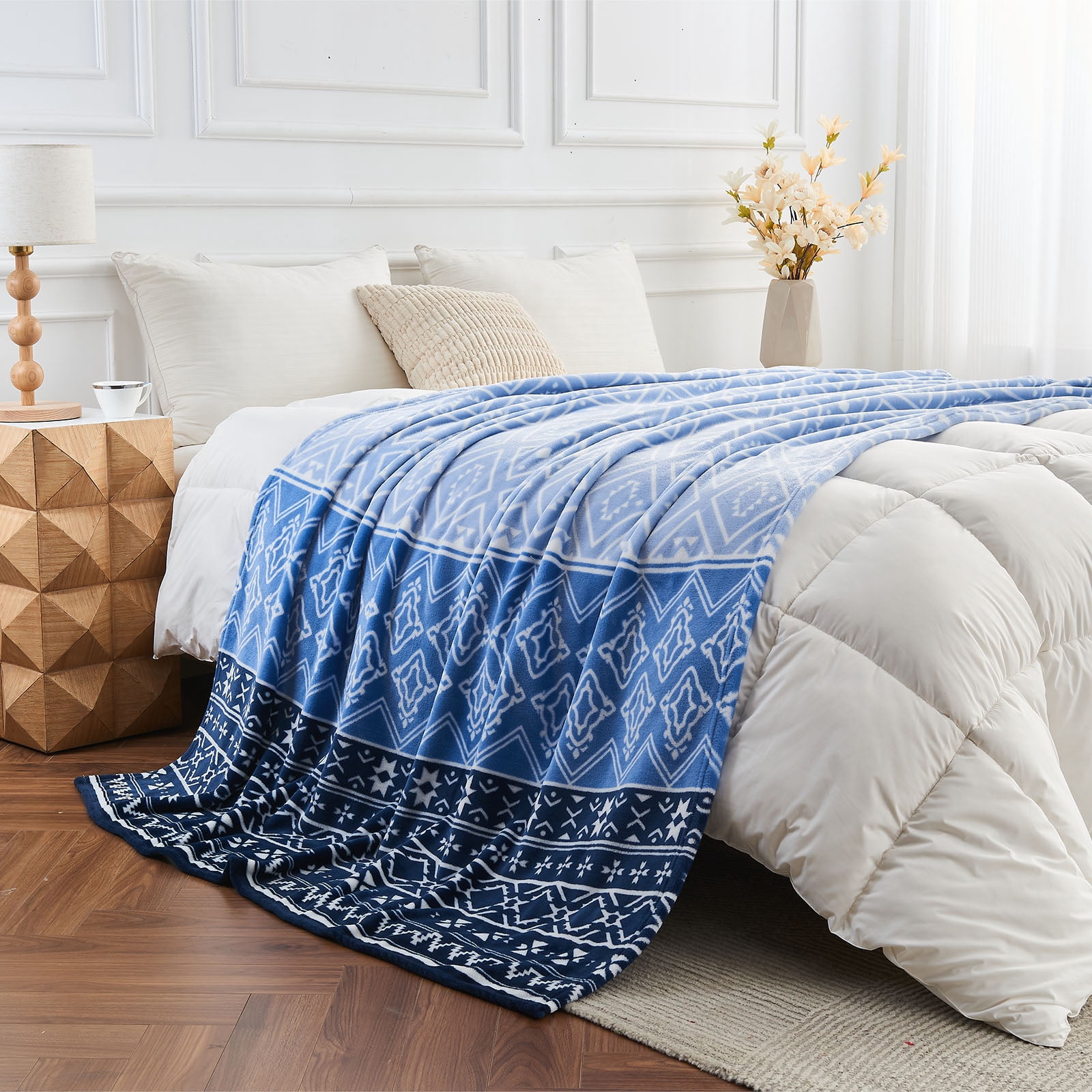 Gogreen Cozy Blanket Printed Blanket Twin Blanket - 300 GSM Fleece Blanket Twin Size Blanket for Home Decoration, Ultra Soft Blanket Microfiber Twin Blanket (Twin - 60" x 80")