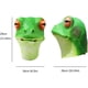 thumbnail image 2 of Fiesta de disfraces de Halloween Cabeza de animal Máscaras de látex Rana verde TUNC Sencillez, 2 of 4