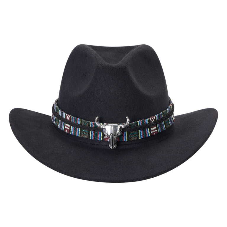 5359 Women Rhinestone Cowboy Hats Wide Brim Western Style Furry Cowgirl Hats Franhais 2Pcs Women Rhinestone Cowboy Hats Wide Brim Western  main image 4