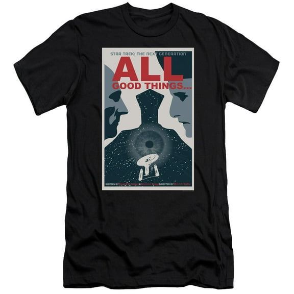 Star Trek Tng Season 7 Episode 25 Adult 30/1 T-Shirt Black