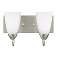 thumbnail image 3 of 4420202-962-Generation Lighting-Sea Gull Lighting-Seville-2 Light Bath Vanity-Brushed Nickel Finish-Incandescent Lamping Type, 3 of 3