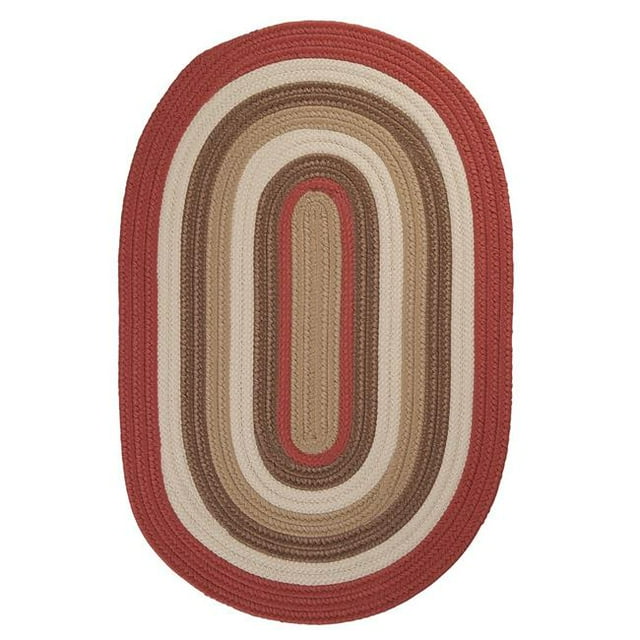 Colonial Mills BN79R108X108 9 ft. Brooklyn Traditional Round Rug, Terracotta