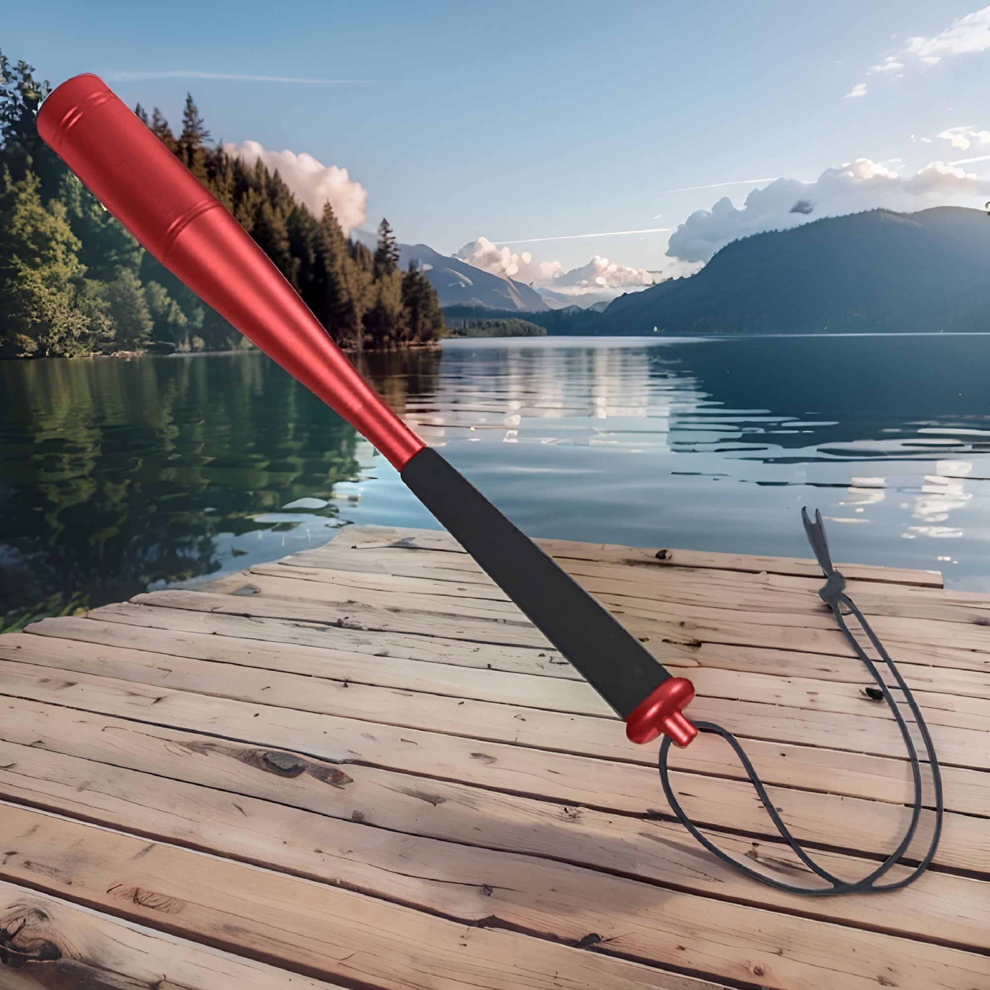 BESTSKY 2026 New Fish Stick with Eva Handle Beat Fish Rod 24.7Cm Fly Fishing Priest Whacker Aluminum Alloy Fishing Accessories