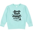thumbnail image 2 of Inktastic Myrtle Beach is My Happy Place with Palm Trees Toddler Sweatshirt, 2 of 4