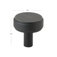 thumbnail image 4 of GlideRite 1-1/2 in. Solid Round Cabinet Knob, Oil Rubbed Bronze, 4 of 4