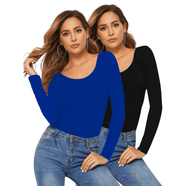 Set 2 Blusas Mujer Manga Larga Interior Térmico Invierno Dama UNITALLA