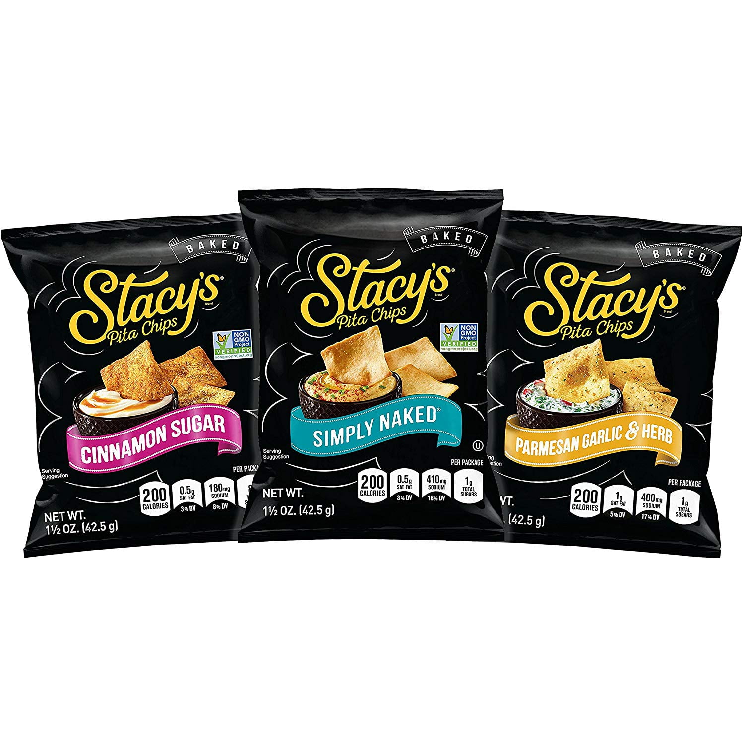 Stacy's Pita Chips Variety Snack Pack, 1.5 Ounce, 24 Count