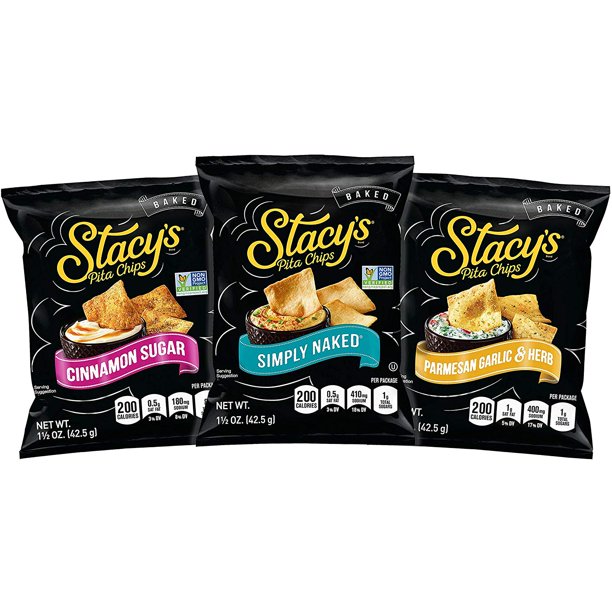 Stacy's Pita Chips Variety Snack Pack, 1.5 Ounce, 24 Count Walmart