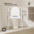 thumbnail image 4 of Silla Comodo Aumento Ducha Baño-WC para Adulto Discapacitado Portátil 3 en 1 Big Room, 4 of 8