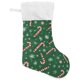 thumbnail image 1 of wonima02 Candy Cane Christmas Stocking 18 Inch Green Winter Snowflake Large Xmas Stockings for Family Holiday Christmas Party Decorations Gift, 1 of 1