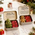 thumbnail image 2 of Regalo de Navidad Pocket Hug Muñeca de fieltro hecha a mano en una caja Little Pocket Hug con tarjeta de regalo Regalo detallista para amigos y familiares, 2 of 7