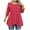 Red, variant on successthop Baggy Shirts for Women Plus Size Long Sleeve Tee Oversized Crewneck Top Loose Polka Dots Trendy Clothes L