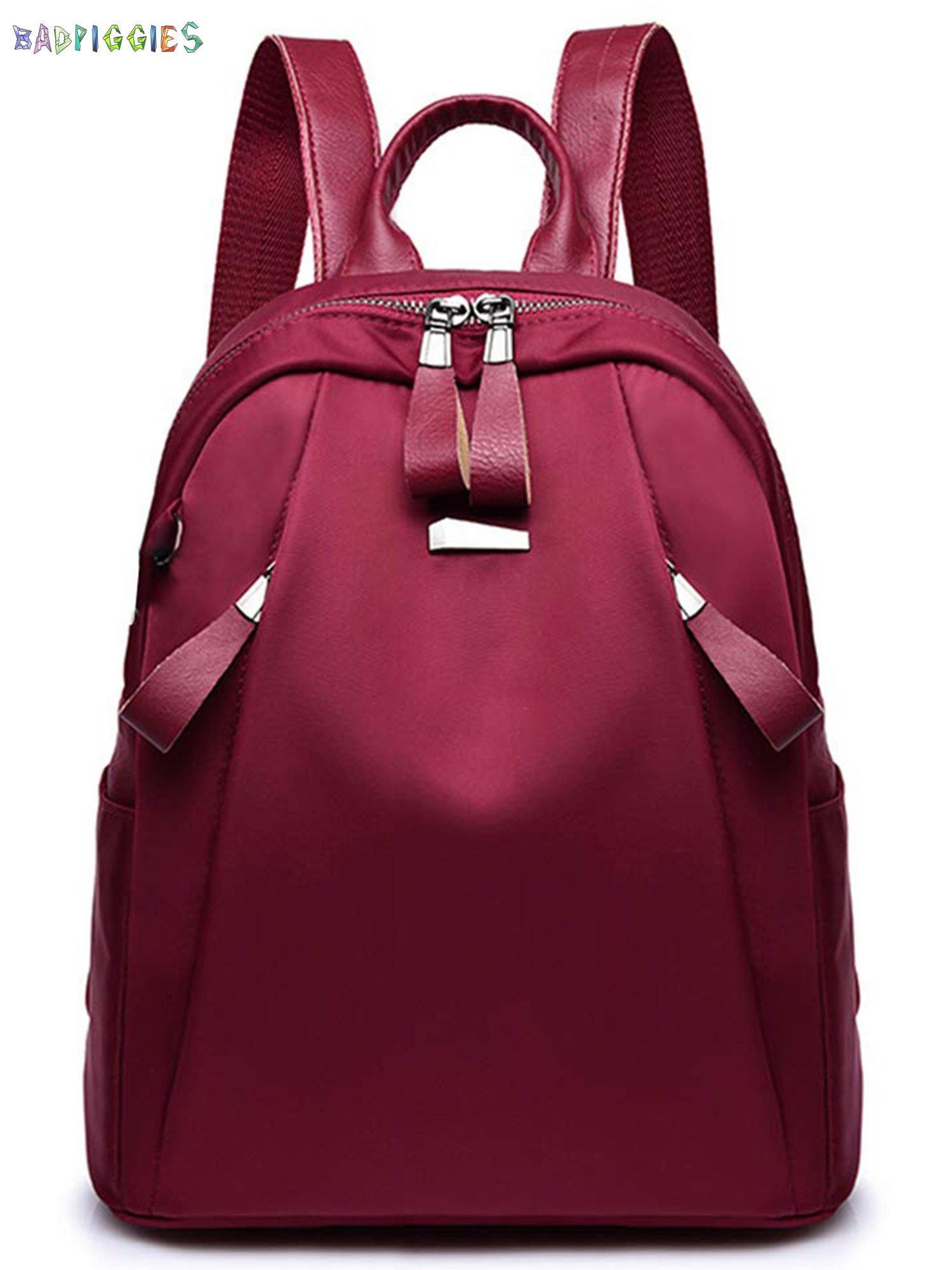 BadPiggies Women Backpack Waterproof Oxford Handbag Shoulder Travel Bag School Bag Anti-theft Rucksack - image 1 of 11