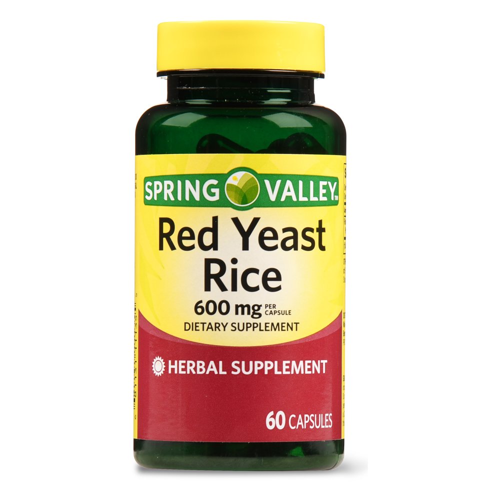 Spring Valley Red Yeast Rice Capsules, 600 mg, 60 Ct