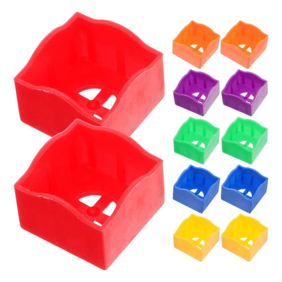 12 Pcs Sturdy Plastic Chalk Holders for Pool Table Billiard Cue Accessories Lightweight
