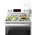 thumbnail image 2 of Stove Top Covers for Electric Stove 36x21 Inches, Summer Lemon Heat Insulation Fireproof Glass Cooktop Protector, Pastoral Yellow Fruits Green Botanical Countertop Stovetop Cover for Kitchen, 2 of 8