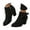 Black, variant on Women's Tie Knot Ankle Boots Chunky Mid Heel Pointed Toe Side Zipper Fall Winter Chelsea Booties