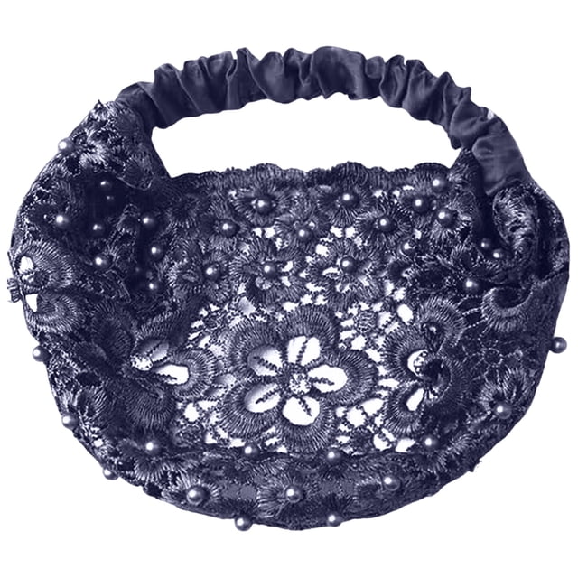 Set de elegantes diademas anchas con cuentas florales para mujer. Accesorios de moda para el cabello, perfectos para atuendos informales.