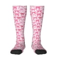 thumbnail image 1 of Balery Pink bows Calcetines novedosos Calcetines deportivos Calcetines hasta la rodilla Calcetines de algodón Calcetines originales y geniales, 1 of 6