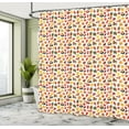 thumbnail image 4 of Ambesonne Autumn Shower Curtain, Pine Cones Harvest Maple, 69"Wx84"L, Multicolor, 4 of 4