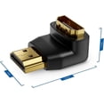 thumbnail image 3 of Right Angle Hdmi Adapter 2-Pack, 8K Video Feast With Hdmi 2.1 Compliance, Universal Compatibility For Various Devices, Secure Closure System Ensures, 3 of 4