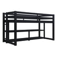 Better Homes and Gardens Greer Twin Loft Storage Bed, Black