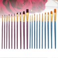 thumbnail image 3 of 20pcs Painting Brush Pens Nylon Brush Oil Paint Acrylic Paint Brushes Drawing Brushes Art Painting Tools (Blue + Purple), 3 of 4