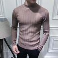 thumbnail image 5 of Mode Automne Hommes Décontracté Style Vintage Chandail Laine Col Roulé Oversize 2021 Hiver Hommes Chaud Coton Pulls Pulls, 5 of 5