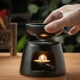 thumbnail image 3 of SDFGTstore Black Ceramics Wax Melt Burners Warmer Aromatherapies Essential Oil Diffuser, 3 of 8