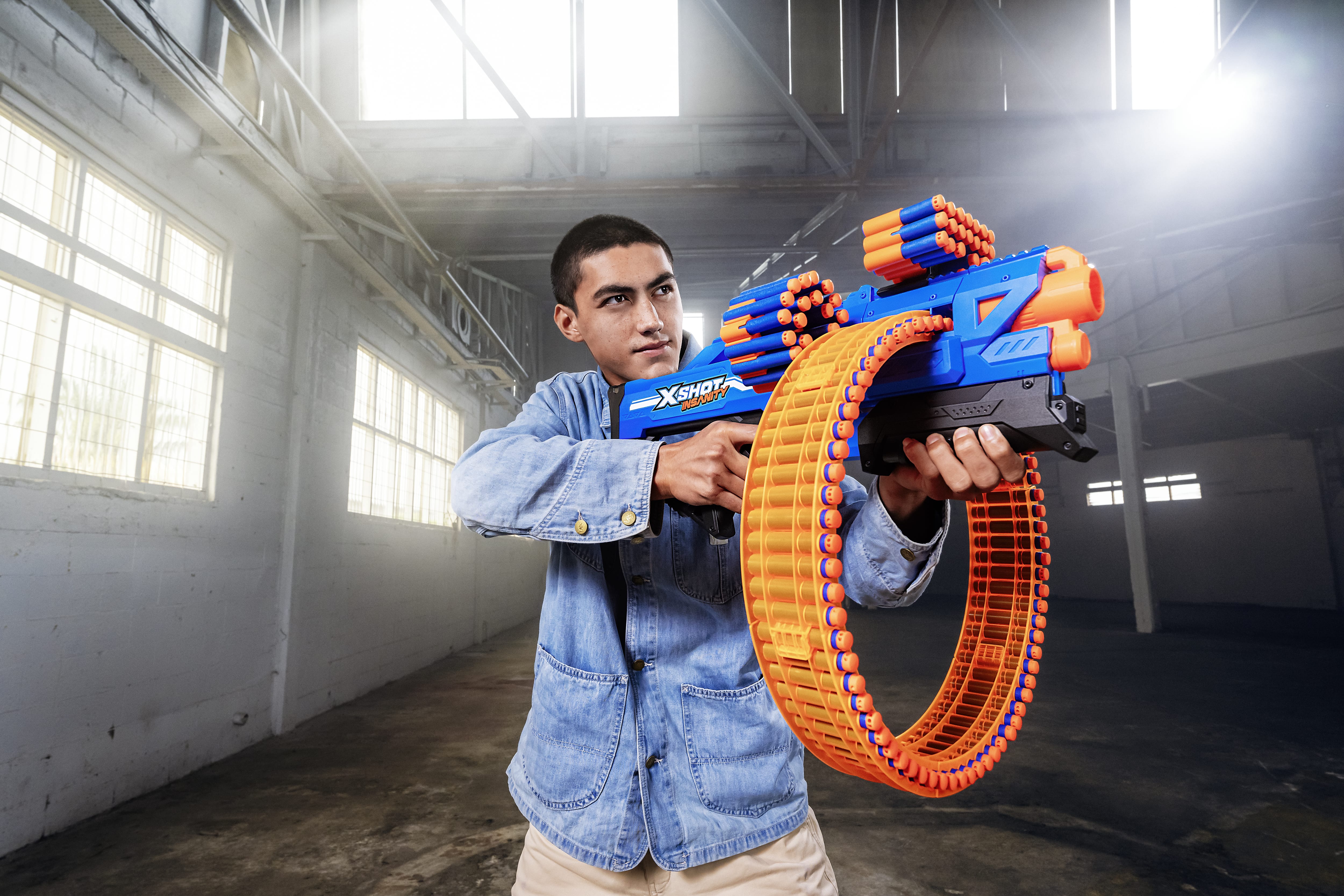 XSHOT Insanity Mad Mega Barrel Foam Blaster with 72 Darts photo 6