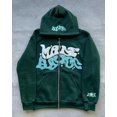 thumbnail image 1 of Sudaderas con capucha Y2K con estampado de letras para mujer, Otoño Invierno, Harajuku, Sudadera con capucha con cremallera, chaquetas góticas de Hip Hop de gran tamaño para hombre, ropa de calle, 1 of 4