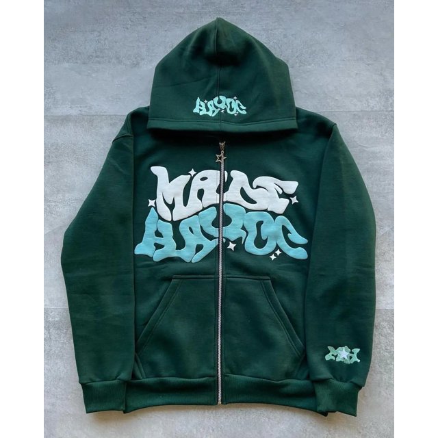 Sudaderas con capucha Y2K con estampado de letras para mujer, Otoño Invierno, Harajuku, Sudadera con capucha con cremallera, chaquetas góticas de Hip Hop de gran tamaño para hombre, ropa de calle