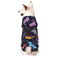 thumbnail image 1 of Fotbe Cartoon Dinosaur Sudadera con Estampado para Perros Pequeños – Suéter con Capucha para Mascotas, Tela Suave de Forro Polar con Bolsillo-X-Small, 1 of 7