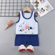 thumbnail image 1 of Ropa de verano para niños, ropa para niños, conjunto de ropa para bebés, conjunto de ropa para niñas pequeñas, camisetas de algodón con dibujos animados y pantalones cortos para 1, 2, 3 y 4 años Tan Jianjun unisex, 1 of 2