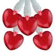 Northlight 20-Count Red LED Mini Hearts Valentine's Day Lights - 4.75ft, White Wire