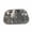 Silver#4, variant on Tyidzon Stainless Steel Kids Plates, Diet Food Control Compartment Trays, 2 Sections Divided Camping Food Dishes, Metal Dinner Plates