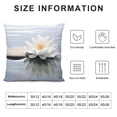 thumbnail image 5 of Shiartex Fall Decor Lotus and Stone Pillow Covers for Couch Sofa Indoor Outdoor with Zipper Closure Throw Pillow Cover 1PC 12x12in, 5 of 5