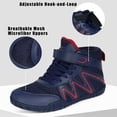 thumbnail image 4 of Kids Youth Wrestling Boxing Shoes for Boys Girls,Deep Blue,5.5 Y, 4 of 7